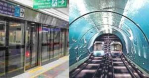 Country's first underwater metro station