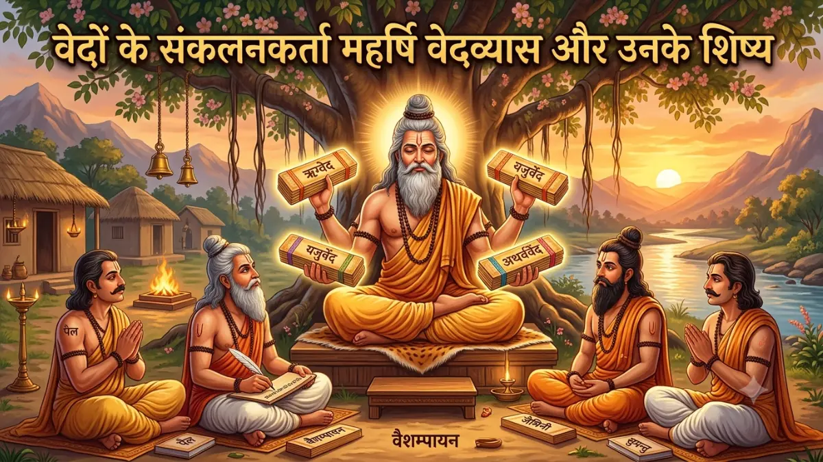 संकलनकर्ता: महर्षि वेदव्यास और उनके शिष्य