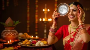 करवा चौथ पर चांद और पति को एक ही छलनी से देखने की क्या है वजह? karwa-chauth-chalni-se-chand-dekhne-ki-parampara