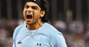 Neeraj Chopra threw the javelin 90.23 meters
