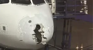 IndiGo flight 6E2142 faced hailstorm
