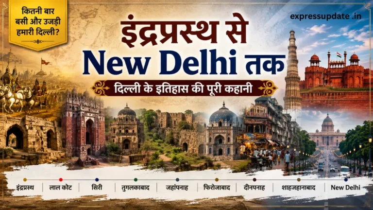 दिल्ली कितनी बार बसी और उजड़ी? इंद्रप्रस्थ से New Delhi तक