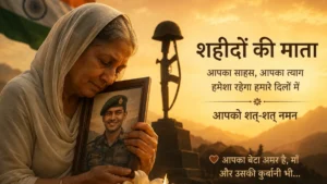 फौलादी कलेजा और ममता का सागर भारतीय सेना के वीर माँओं को नमन