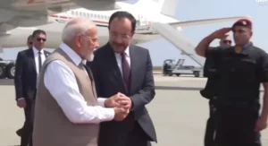 Modi welcomed by Indian diaspora in Limassol