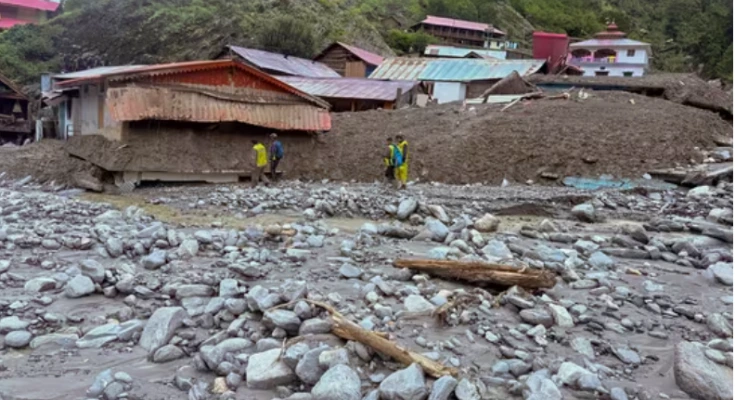 ISRO sent satellite image before & after Dharali