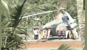 Murmu's helicopter sank as it landed in Kerala