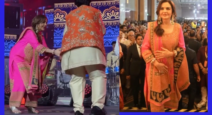 फाल्गुनी पाठक के साथ नीता अंबानी के उत्साह पूर्ण गरवा तालकदम