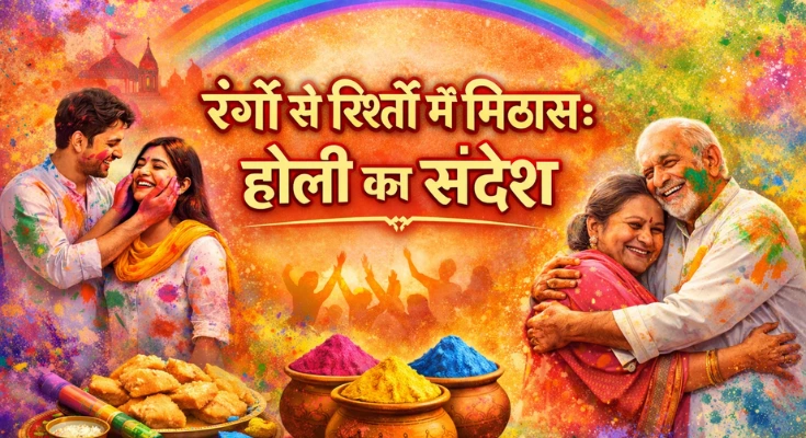 रंगों से रिश्तों में मिठास: होली जीवन मूल्यों से जुड़ा संदेश