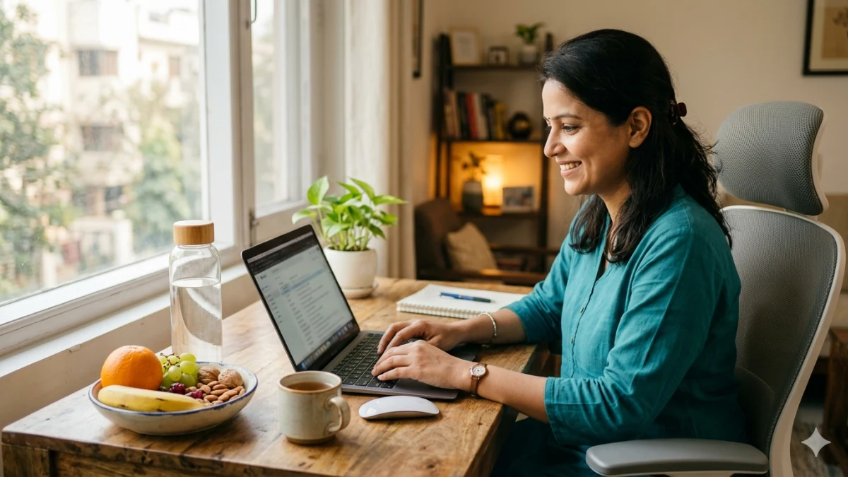 work-from-home-mein-fit-kaise-rahein