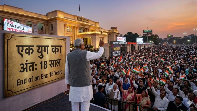 एक युग का अंत18 साल और 10 बार शपथ अब नीतीश कुमार की विदाई