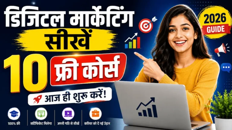 डिजिटल मार्केटिंग सीखने के लिए 10 फ्री कोर्स आज ही शुरू करें