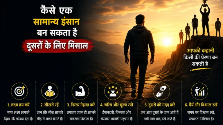 कैसे एक सामान्य इंसान बन सकता है दूसरों के लिए मिसाल