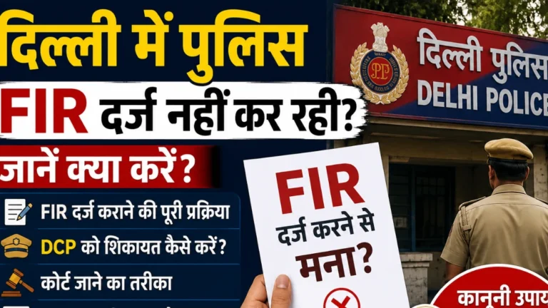 पुलिस FIR दर्ज नहीं कर रही? जानिए आपके कानूनी अधिकार